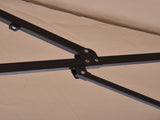 4.6m Double-Sided Patio Parasol Sun Umbrella-Tan T3398P318673