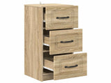 Drawer Cabinet Sonoma Oak 33 x 34.5 x 87 cm Engineered Wood 895767
