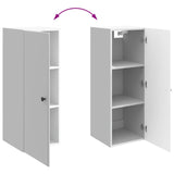 Wall-Mounted Cabinet High Gloss White 33 x 34.5 x 90 cm 899099