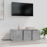 TV Cabinet Concrete Grey 80x34x30 cm Engineered Wood 801863