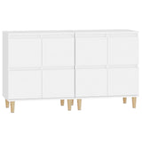 Sideboards 2 pcs White 60x35x70 cm Engineered Wood 3185751