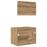 Bathroom Furniture Set with Drawer 2 pcs Artisan Oak 875433