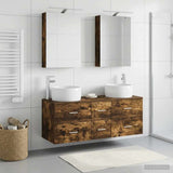 Bathroom Furniture Set 5 pcs Smoked Oak 3407035