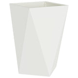 Planter 2 pcs White 50 x 50 x 75 cm Steel 883797