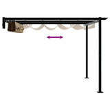 Gazebo 300 x 300 x 200 cm Taupe Polyester 4003973