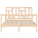 Bed Frame without Mattress 140x200 cm Solid Wood Pine 3193141