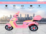 Kids Electric Ride On Toy Car 6V Electric Motorbike with Chargeable Battery Headlight and Music for T3398P348147