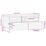 Coffee Table 80x55x40 cm Solid Wood Mango 377503