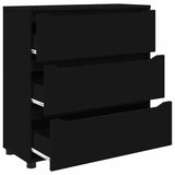 Storage Cabinet Black 80 x 31 x 81 cm Engineered Wood 888848
