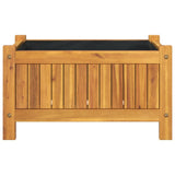 Garden Planter with Liner 54x31x30 cm Solid Wood Acacia 366429