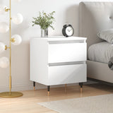 Bedside Cabinet White 40x35x50 cm Engineered Wood 826860