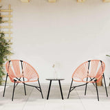 Garden Egg Chair Black and Orange Poly Rattan 4009291
