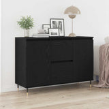 Sideboard Black Oak 101.5 x 35 x 70 cm Engineered Wood 862147