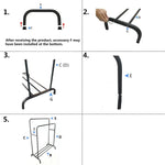 ZNTS Heavy Duty Double Clothes Rail Hanging Rack Garment Display Stand Storage Shelf 55343369