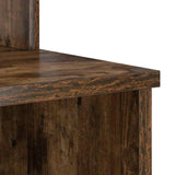 Desk with Shelf Smoked Oak 120.5 x 44 x 88.5 cm Engineered Wood 869478