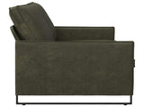 3 Seater Sofa Army Green 190 x 81 x 82 cm Faux Suede Fabric 42041002