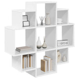 Wall Shelf White 90 x 25 x 90 cm Engineered Wood 8012172