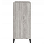ZNTS Record Cabinet Grey Sonoma 84.5x38x89 cm Engineered Wood 832003