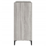 ZNTS Record Cabinet Grey Sonoma 84.5x38x89 cm Engineered Wood 832003