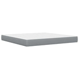 Bed Frame with Mattress Light Grey 180 x 200 cm Fabric 3415265