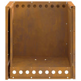 Smokeless Fire Pit Brown 48 x 48 x 50 cm Weathering Steel 858987