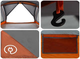 Family Tent Grey and Orange 550 x 555 x 208 cm 42017468