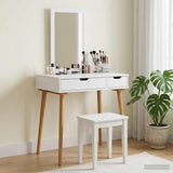 Dressing Table Set FAUSKE 2 pcs White 76 x 50 x 143 cm 3438572