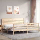 Bed Frame without Mattress Super King Size Solid Wood 3195041