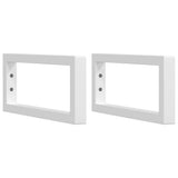 Basin Shelf Wall Mounted Steel and Solid Wood Oak 3302576