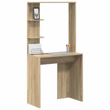 Desk with Shelf Sonoma Oak 78.5 x 37 x 154.5 cm Engineered Wood 869340