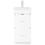 Bathroom Vanity with Sink White 42 x 40 x 84.5 cm 890696