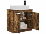 Bathroom Vanity with Sink Smoked Oak 54 x 35 x 83 cm 890134