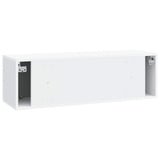 Wall-Mounted TV Cabinet White 98 x 31 x 30 cm Engineered Wood 898385