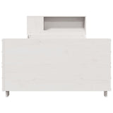 Bed Frame without Mattress White 100x200 cm Solid Wood Pine 3323783