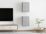 Wall TV Cabinet 2 pcs Concrete Grey 31 x 30 x 60 cm 803335