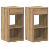 ZNTS Bedside Cabinets with Drawer 2 pcs Artisan Oak 35x34x66.5 cm 858730