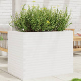 Garden Planter White 90x60x68.5 cm Solid Wood Pine 3282500
