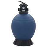 Pool Sand Filter with 6 Position Valve Blue 560 mm 91727