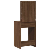 Dressing Table Brown Oak 50 x 41 x 135 cm Engineered Wood 865043