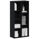 Bookcase Black Oak 50x25x104 cm Engineered Wood 862470