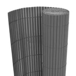 ZNTS Double-Sided Garden Fence 110x500 cm Grey 317165