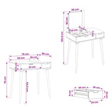 Dressing Table FAUSKE White 76 x 50 x 78 cm 42040687