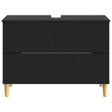 Bathroom Sink Cabinet ARNHEM Black 82 x 41x 59 cm 896576