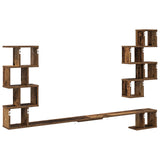 Wall-Mounted TV Shelf Old Wood 180 x 15 x 94 cm Engineered Wood 8012298
