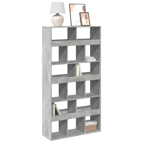 Bookcase Concrete Grey 100x33x187.5 cm Engineered Wood 3309378