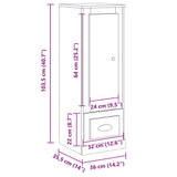 Highboard Old Wood 36x35.5x103.5 cm Engineered Wood 857145