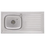 Camping Sink Single Basin with Tap Stainless Steel 151214