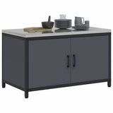Kitchen Storage HATTEM Anthracite 90 x 50 x 53 cm Steel 874998