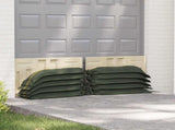 Sandbags 25 pcs Green 120 x 27 cm HDPE 42024172