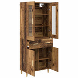 Highboard Old Wood 69.5 x 34 x 180 cm Engineered Wood 3415663